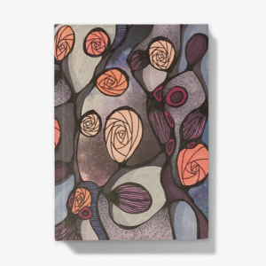 Dreamy Abstract Rose Notebook A5 Hardcover Journal
